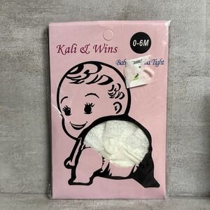 Baby‎ Ruffle Frill Tights "Baby Rhumba Tights" 0-6M White Leggings Bottoms